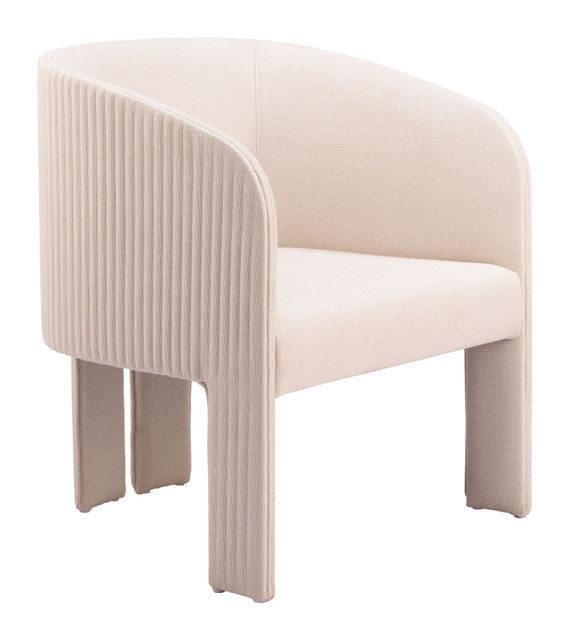 Zuo Modern Hull Accent Chair Beige