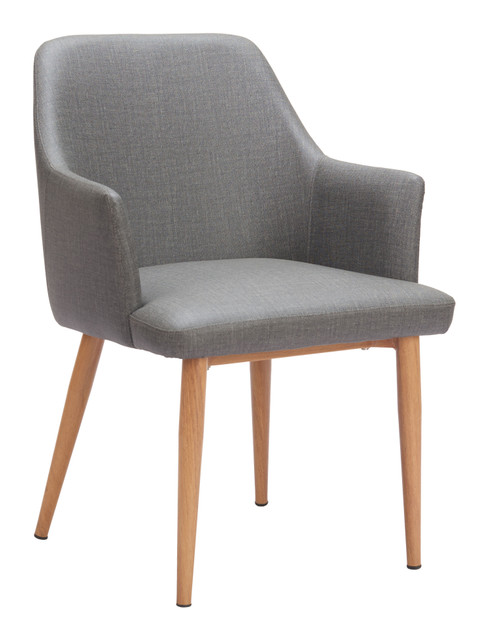 Zuo Modern Wisom Dining Chair (Set of 2) Gray