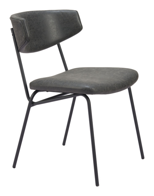 Zuo Modern Charon Dining Chair (Set of 2) Vintage Black