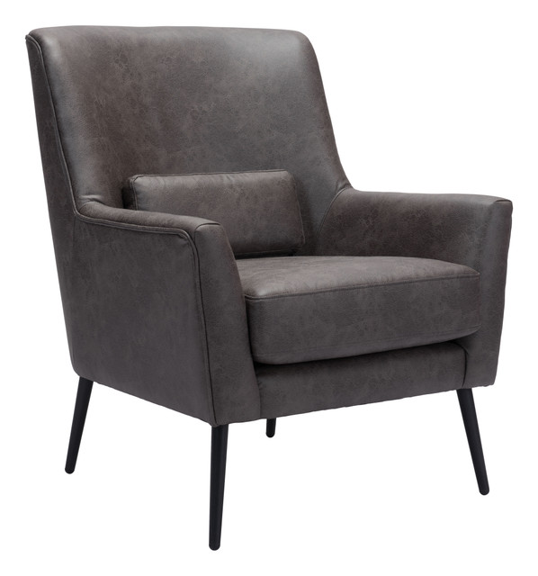 Zuo Modern Ontario Accent Chair Vintage Black