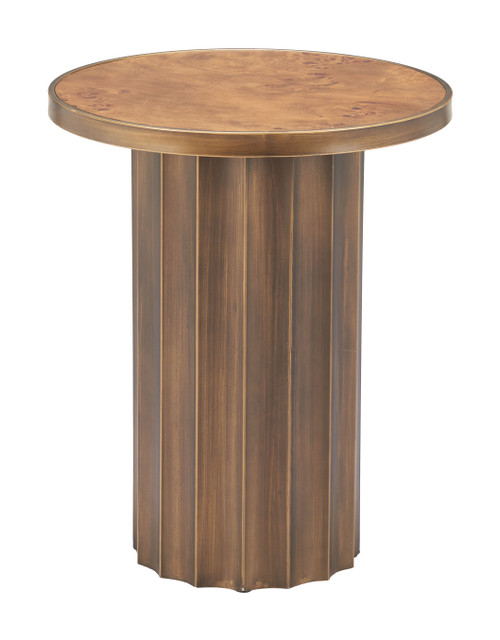 Zuo Modern Afinato Side Table Brown