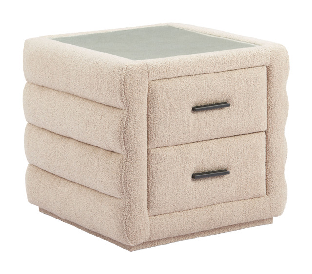 Zuo Modern Soffice Nightstand Beige