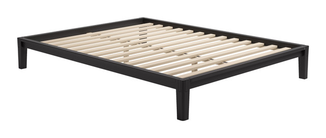 Zuo Modern Luum Queen Platform Bed Frame Black