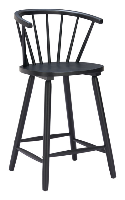 Zuo Modern Stenger Counter Stool (Set of 2) Black