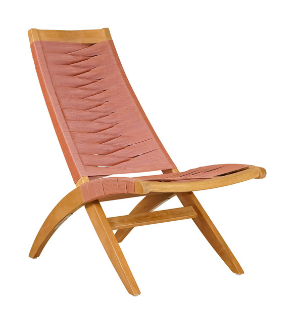 Zuo Modern Rova Lounge Chair Terracotta