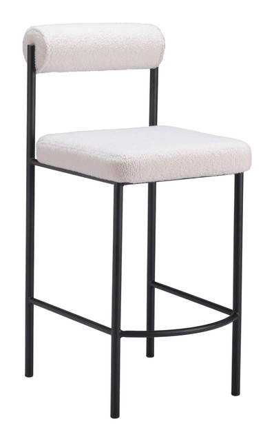 Zuo Modern Livorno Counter Stool (Set of 2) Ivory