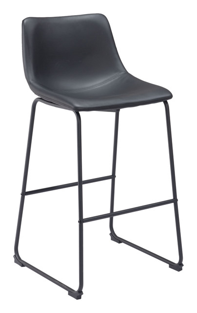 Zuo Modern Smart Barstool (Set of 2) Black