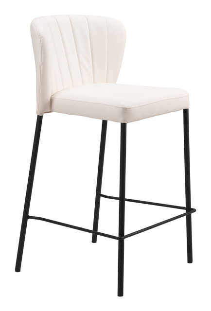 Zuo Modern Linz Counter Stool (Set of 2) Cream