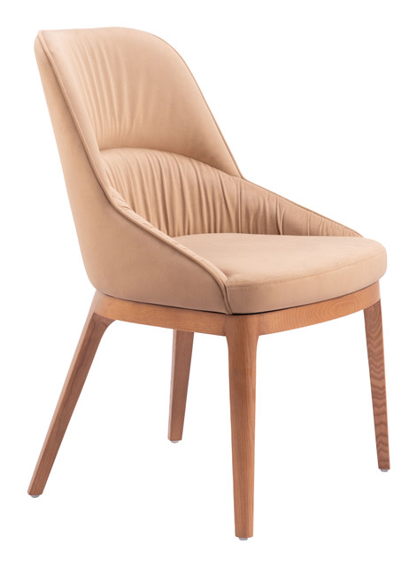 Zuo Modern Ayr Dining Chair - Tan, Set of 2