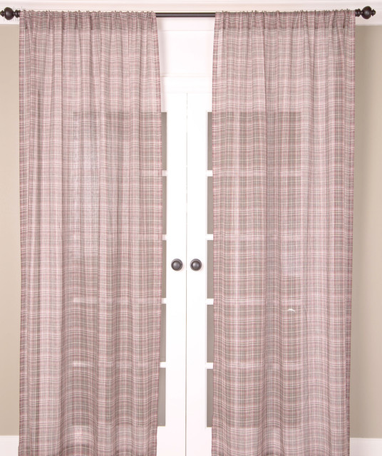 Annette Linen Sheer Curtain in Multi Grey by Ellora Casa by India's Heritage