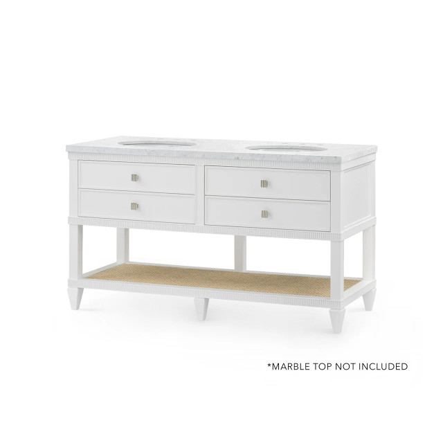 Villa & House - Sienna 2-Drawer Table - Base Only, Vanilla