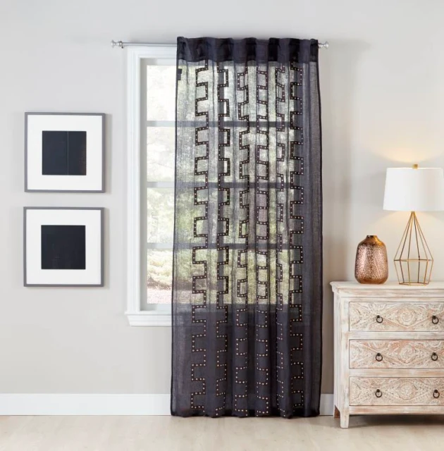 Cloud9 Design Lilly Charcoal Linen Panel