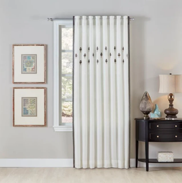 Cloud9 Design Jeweled Ivory Linen Panel