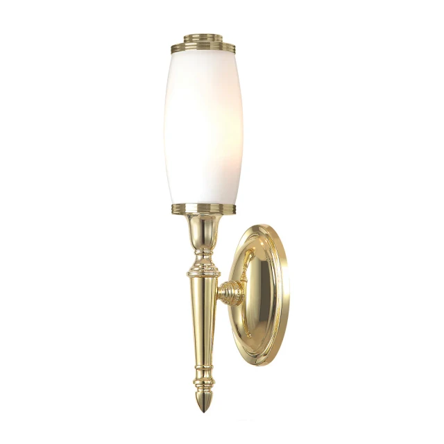 Lucas + McKearn Dryden 1 Light Bath Light in Polished Brass