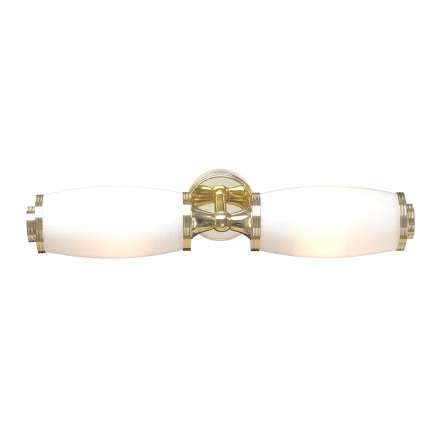 Lucas + McKearn Eliot 2 Light Bath Light in Polished Brass