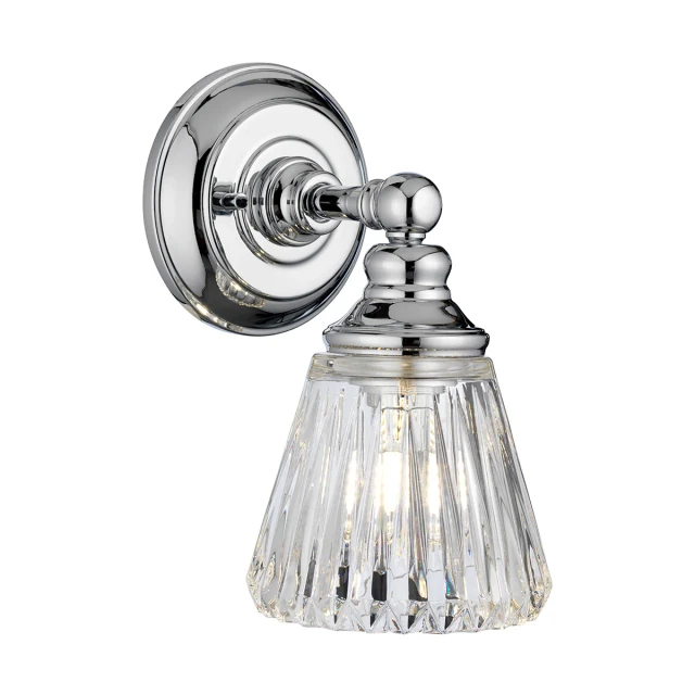 Lucas + McKearn Keynes 1 Light Bath Light in Polished Chrome