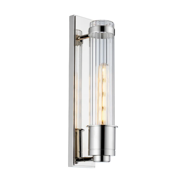 Lucas + McKearn Wellington 1 Light Bath Light in Polished Chrome 