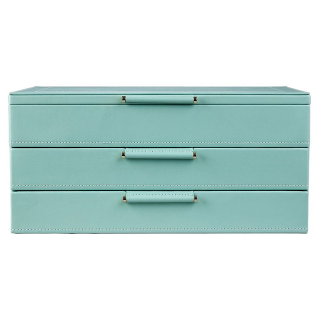 WOLF x Fiona Howard Sophia Jewelry Box with Drawers in Jade Fruit Botanical