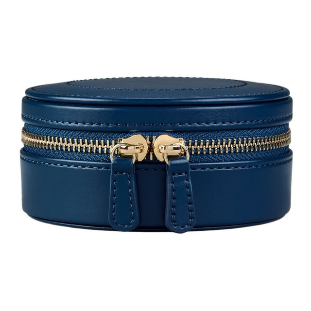 WOLF x Fiona Howard Sophia Round Zip Case in Indigo Fruit Botanical