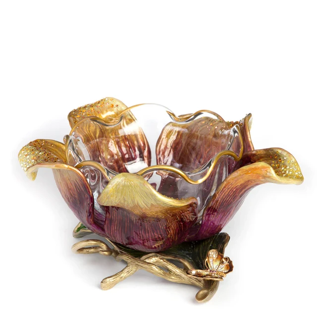 Jay Strongwater Ellie Crystal Flower Bowl in Bouquet