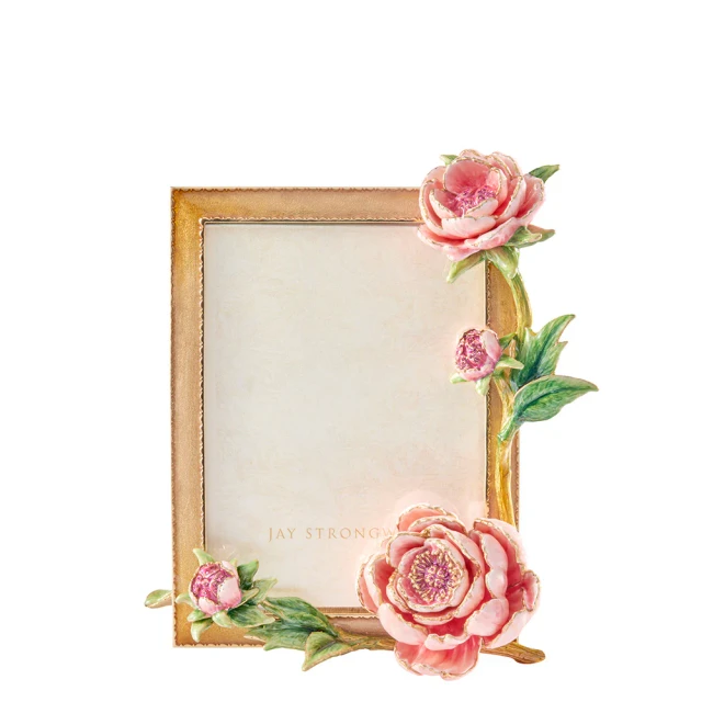 Jay Strongwater Cindy 5" x 7" Peony Picture Frame