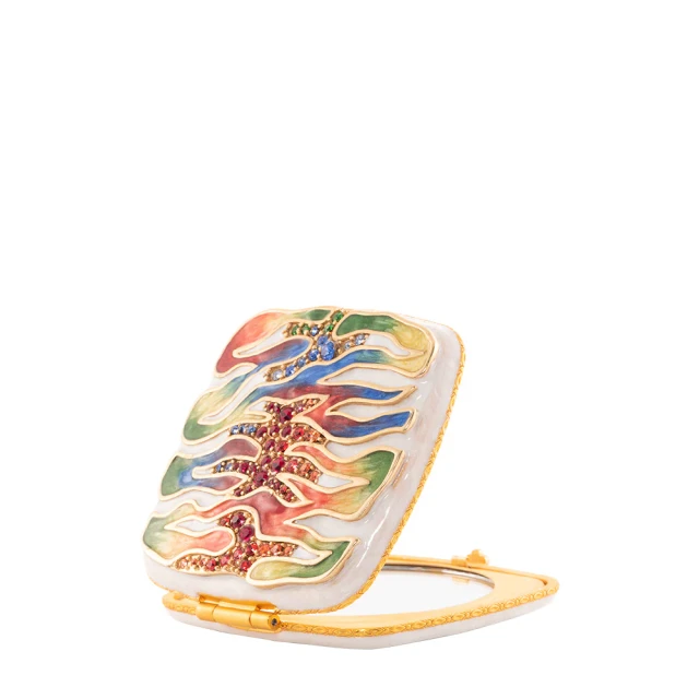 Jay Strongwater Lia Rainbow Zebra Compact