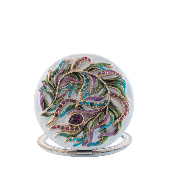 Jay Strongwater Rowan Classic Peacock Compact