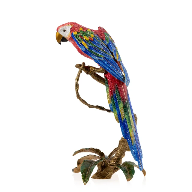 Jay Strongwater Skylar Red Macaw Figurine