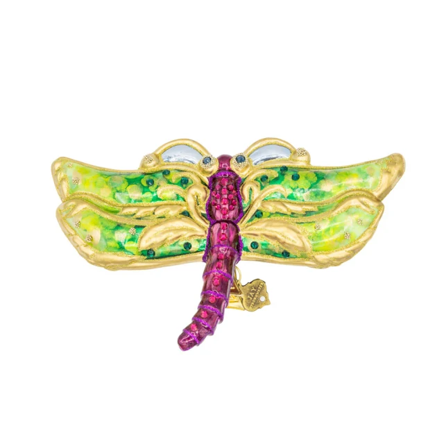 Jay Strongwater Dragonfly Glass Ornament