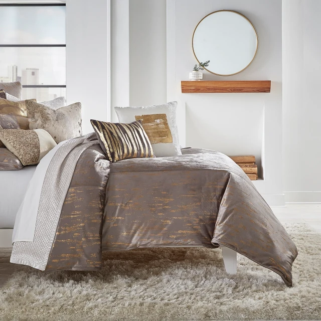 Cloud9 Design Arian Grey Velvet Duvet Cover