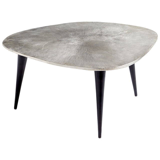 Cyan Design Triata Cocktail Table in Raw Nickel and Bronze