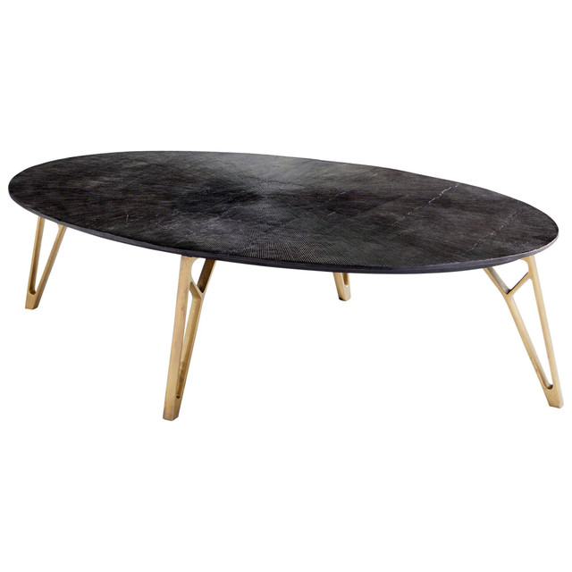 Cyan Design Quartette Cocktail Table in Bronze and Brass