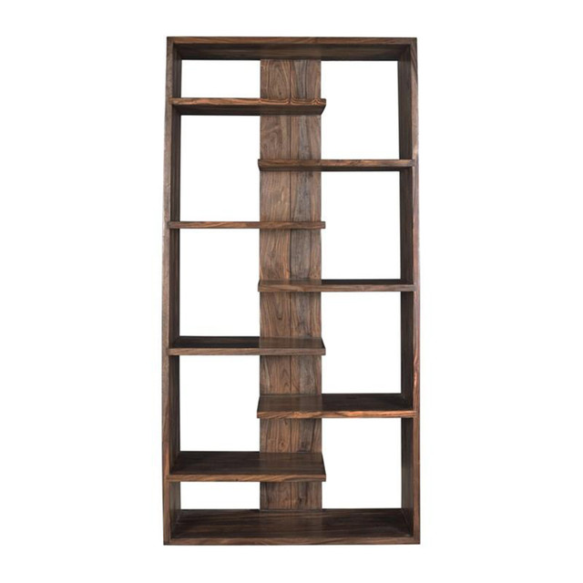 World Interiors - Acres 34" Bookshelf in Brownstone