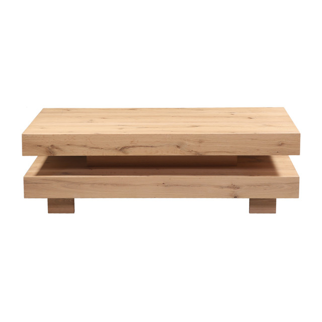 World Interiors - Alpine 55" Coffee Table in Distressed Oak