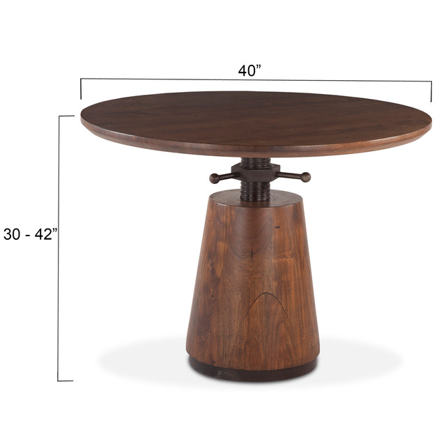 World Interiors - Amici and Iron Adjustable Dining Table