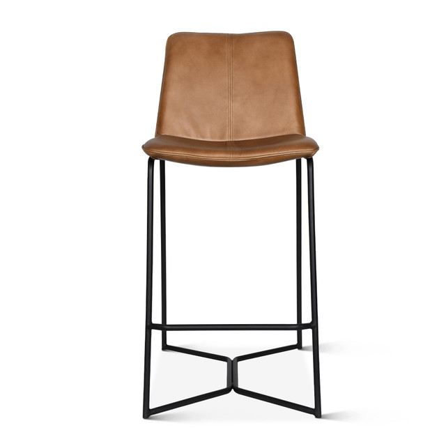 World Interiors - Brisbane Morgan Counter Chair in Hand Washed Taupe