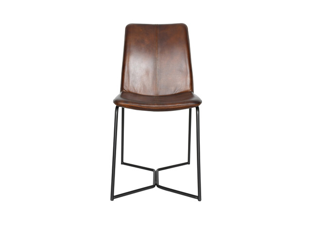World Interiors - Brisbane Morgan Dining Chair in Hand Washed Chestnut
