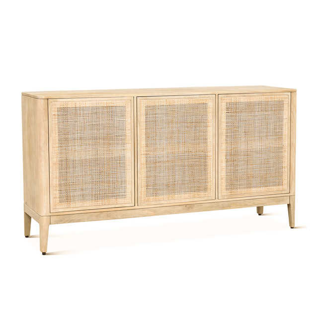 World Interiors - Calabasas 64" Sideboard in Natural White Cane