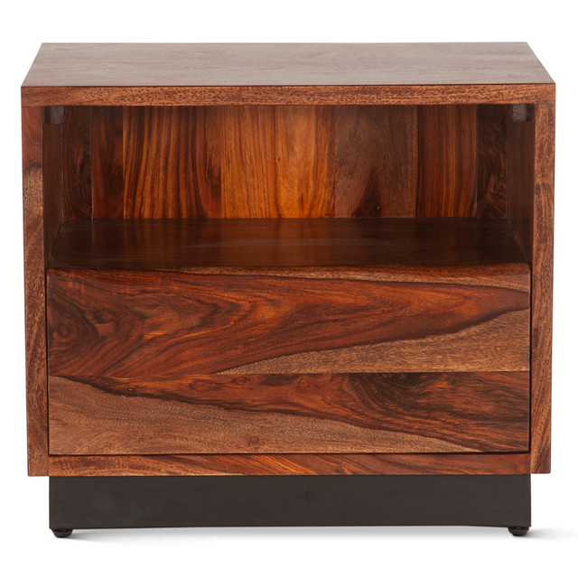 World Interiors - Elliston 26" Nightstand in Sheesham with Natural Finish