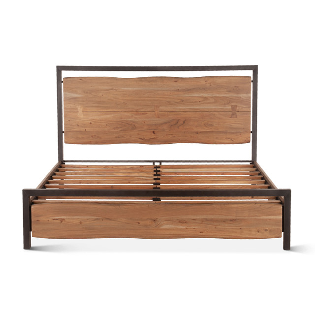 World Interiors - Glenwood King Bed in Smoked Acacia