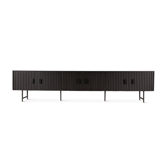 World Interiors - Halden 98" Plasma Cabinet in Matte Black