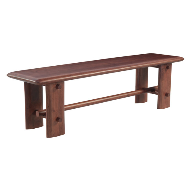 World Interiors - Hampton Loch 64" Bench in Walnut