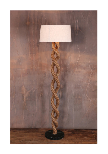 World Interiors - Heritage Rope Floor Light