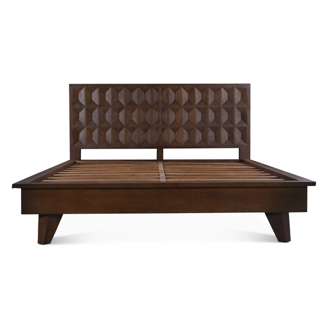 World Interiors - Lisbon King Bed in Royal Brown