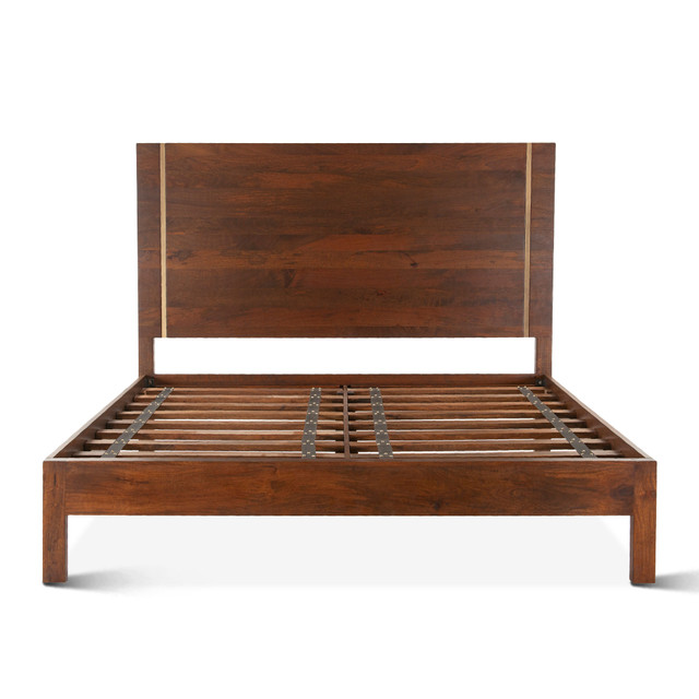World Interiors - Manhattan Retro Mid Century King Platform Bed