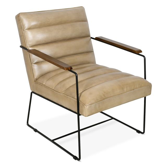 World Interiors - Melbourne Accent Chair in Antique Ivory