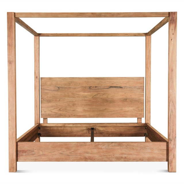 World Interiors - Mesa Canopy Queen Bed in Brushed Acacia