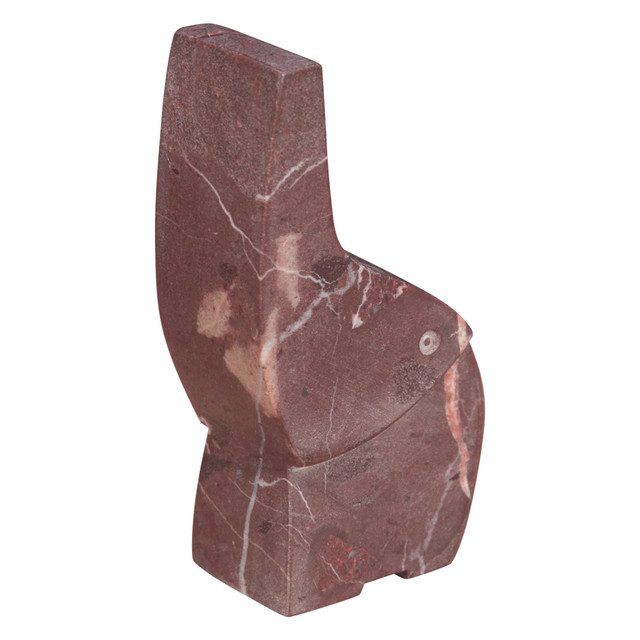 World Interiors - Notion Marble Table Decor, Elephant Red