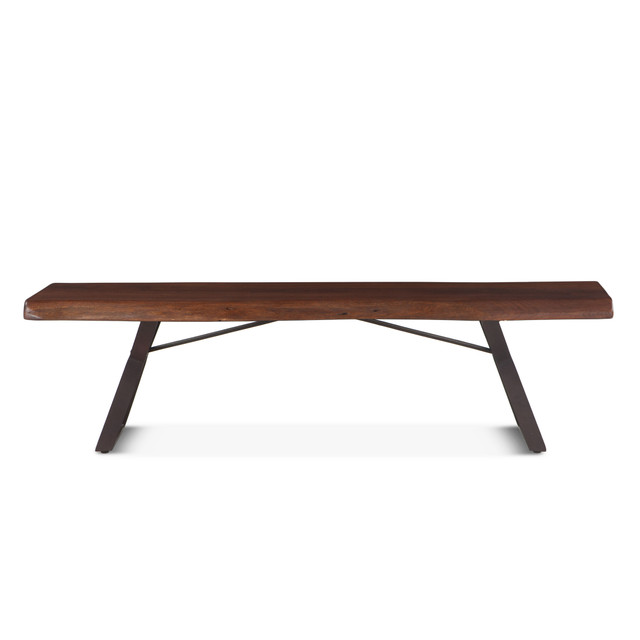 World Interiors - Nottingham 72" Bench with Walnut Finish