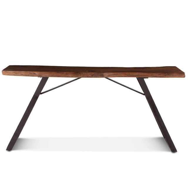 World Interiors - Nottingham 68" Console Table in Walnut Finish